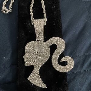 Sparkling Silver Silhouette Necklace